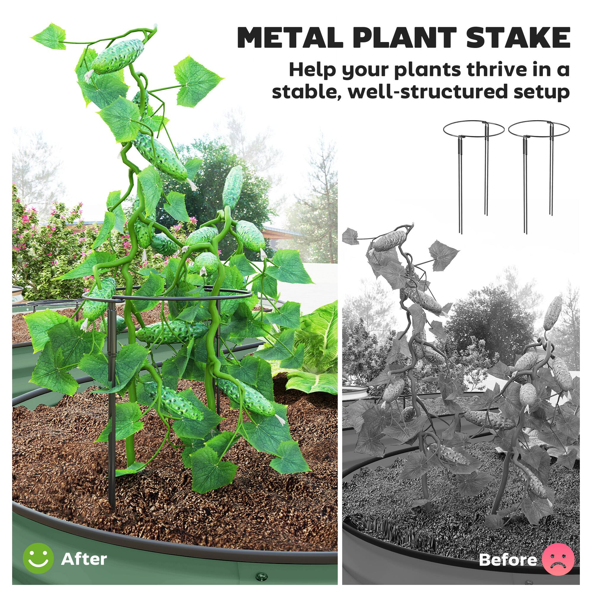 METAL PLANT STAKE
Help your plants thrive in a stable, well-structured setup

After
Before