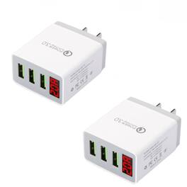 Stock Preferred - 3-Port USB Quick Charge Wall Charger 2Pack - White