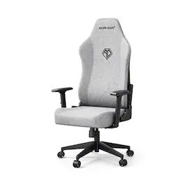 AndaSeat - MANA Gaming Chair - Ergonomic Fabric Game Chairs with Adjustable Armrest, Wide Computer Seat for Game & Work - Gray
