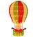 Alt View 19. Costway - 4.5 FT Christmas Santa Claus with Hot Air Balloon Pop-up Pre-Lit Christmas Decoration - Red/Green/White.
