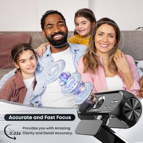Accurate and Fast Focus  
Provides you with Amazing 0.03s Clarity and Detail Accuracy.