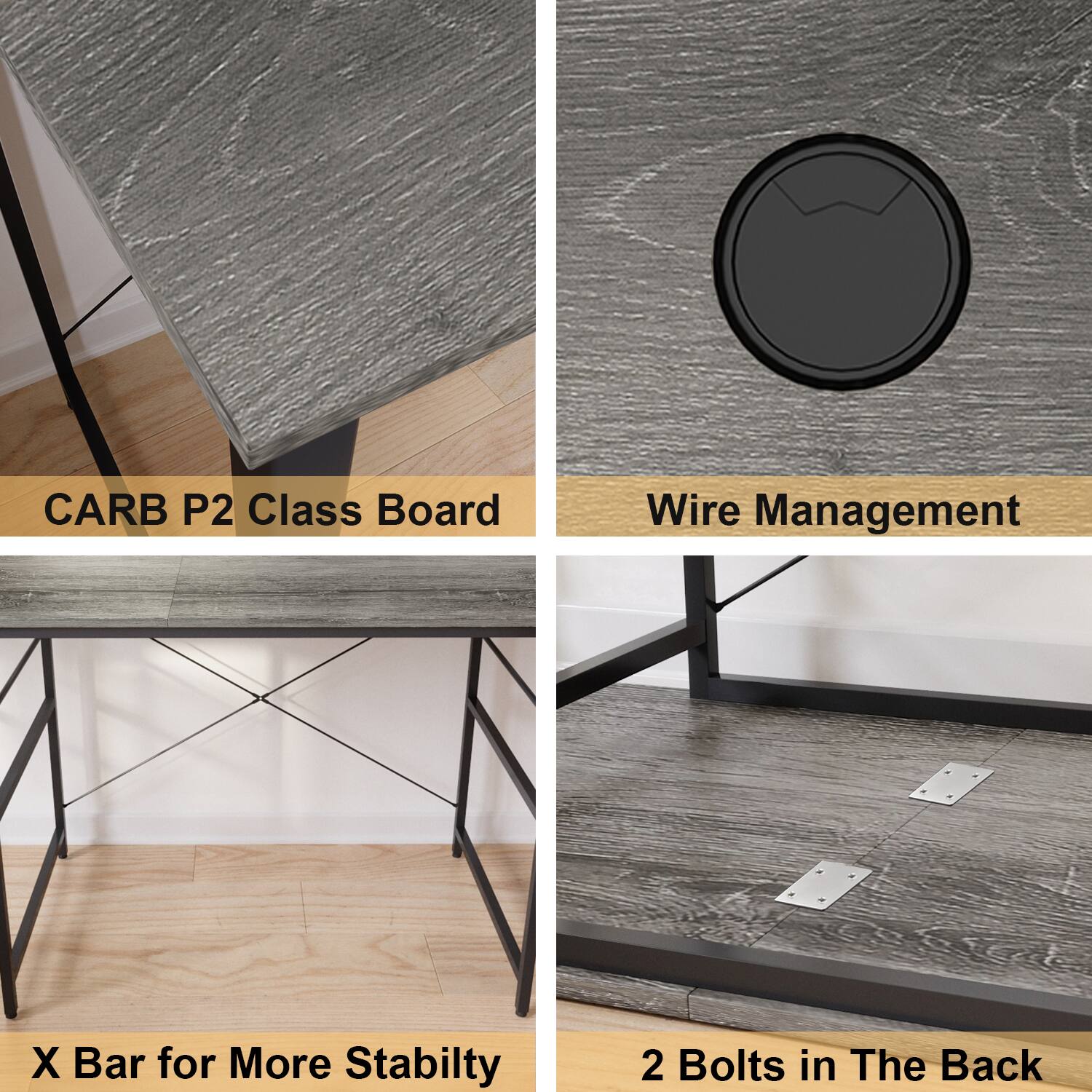 CARB P2 Class Board Wire Management X Bar for More Stability 2 Bolts in The Back