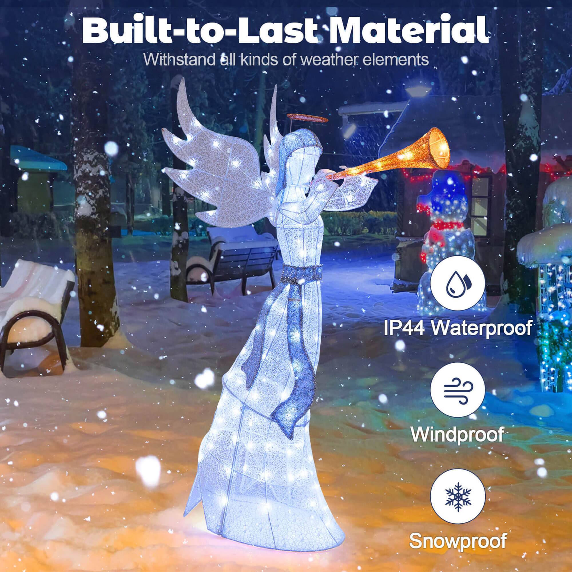 Built-to-Last Material  
Withstand all kinds of weather elements  

IP44 Waterproof  
Windproof  
Snowproof