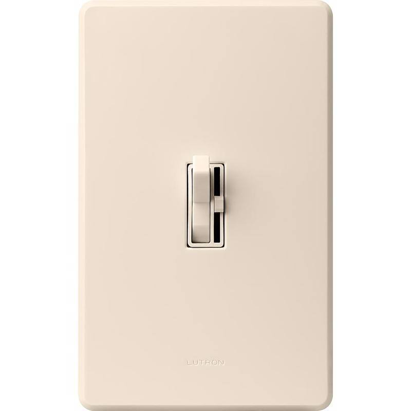 Angle. Lutron - Lutron Toggler Light Almond 150 W 3 Way Dimmer Switch 1 pk - Light Almond.