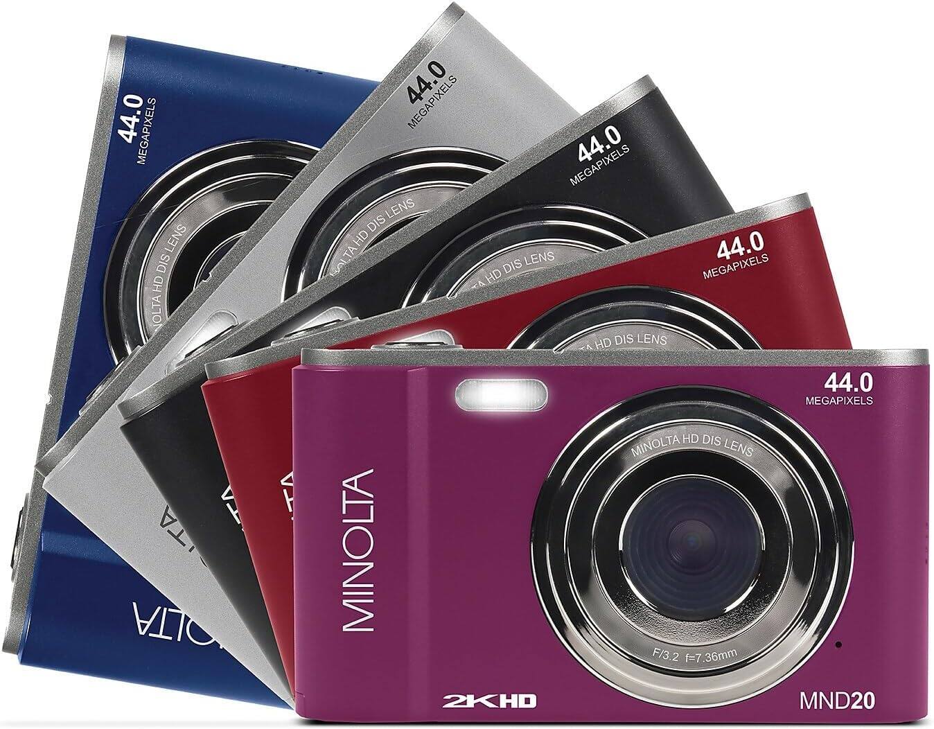 44.0 MEGAPIXELS MINOLTA HD DIS LENS  
F/3.2 1=7 36mm  
2KHD  
MND20