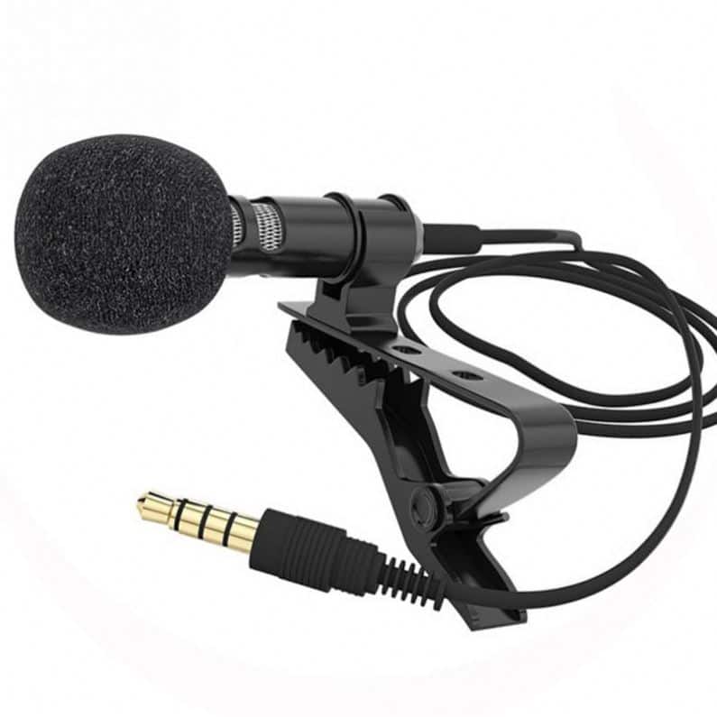 Cluzine - 3.5mm Omnidirectional Lavalier Microphone,for iPhone/Android/DSLR Camera, Live Stream