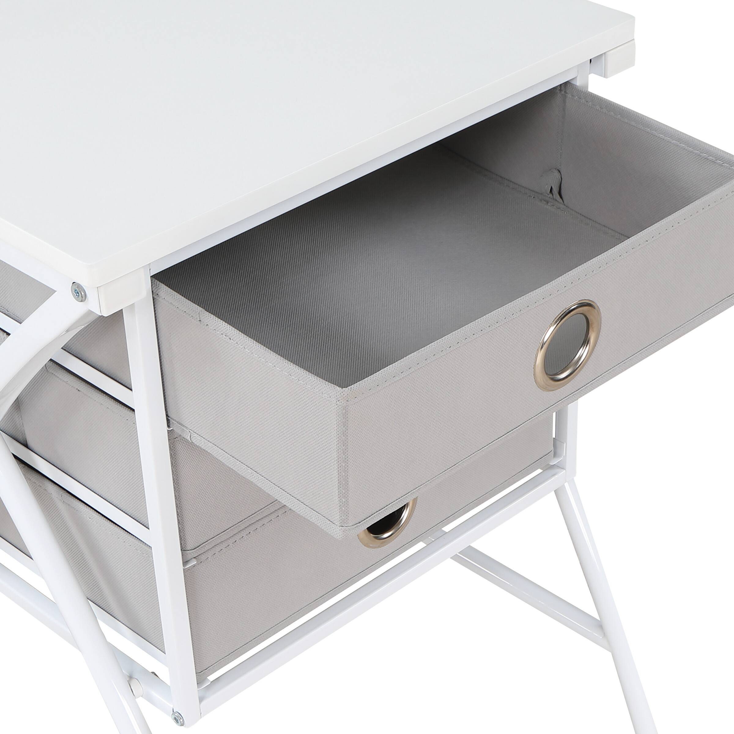 Alt View 17. OSP Home Furnishings - Olympic 48" Desk - White.