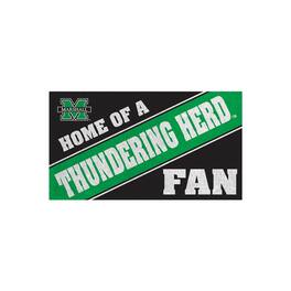 Evergreen Enterprises - Marshall Thundering Herd 16" x 28" Home of a Fan Indoor/Outdoor Logo Turf Mat - Multicolor