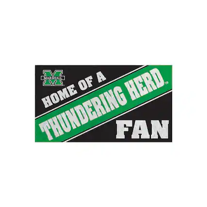 M MARSHALL A TM OF A THUNDERING HERD HOME FAN