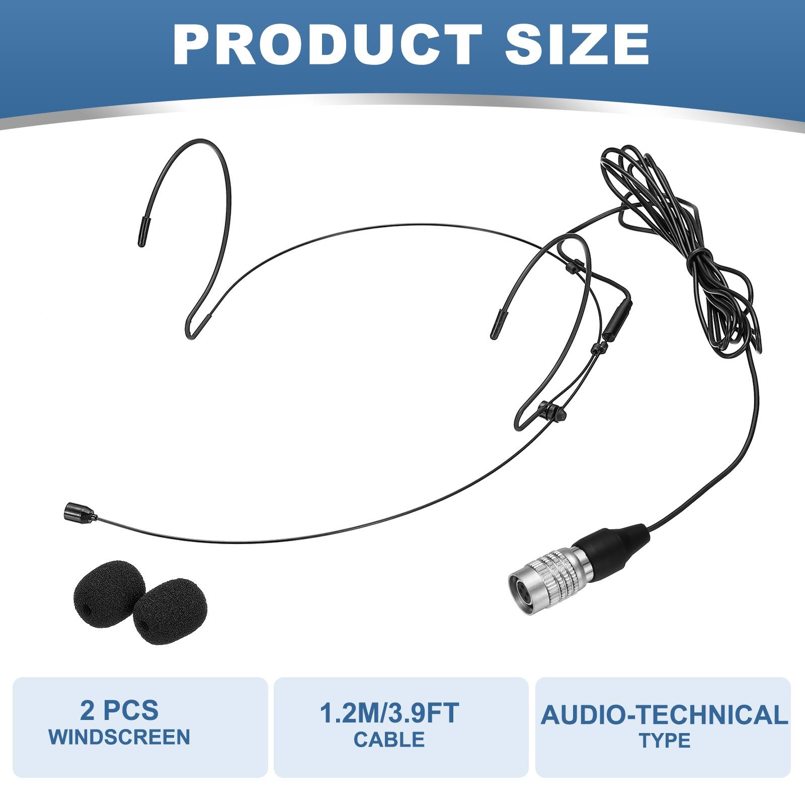 PRODUCT SIZE  
2 PCS WINDSCREEN  
1.2M/3.9FT CABLE  
AUDIO-TECHNICAL TYPE