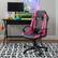 Alt View 19. Linon Home Décor - Kendon Faux Leather Gaming Office Chair With Armrests - Pink and Black.