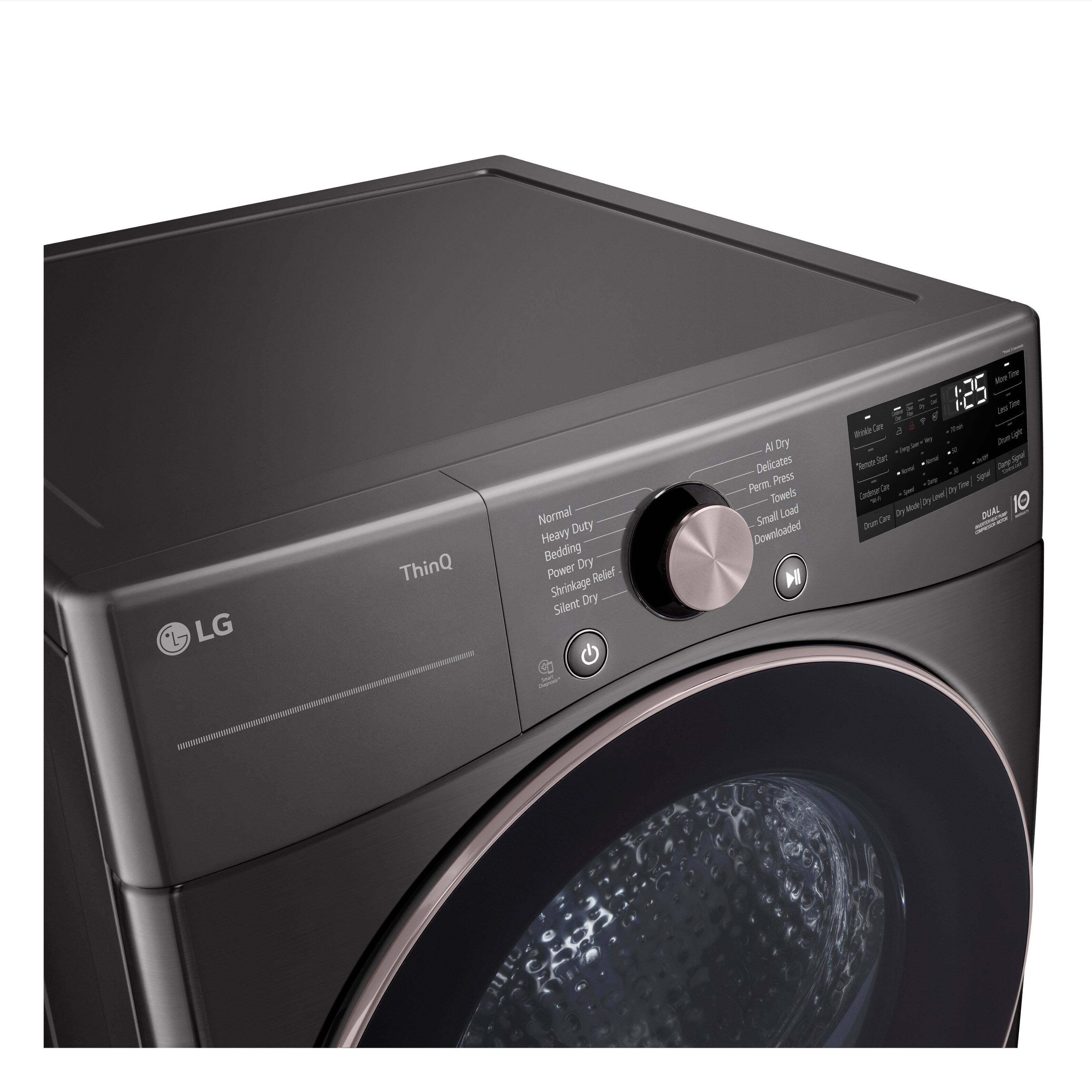 LG ThinQ Normal Heavy Duty Bedding Dry Power Relief Shrinkage Dry Silent Dry Delicates Perm Press Towels Small Load Downloaded H - 125 - 4 - Se Jon er ie - W Untrer d  5 M DUAL Jue OeF