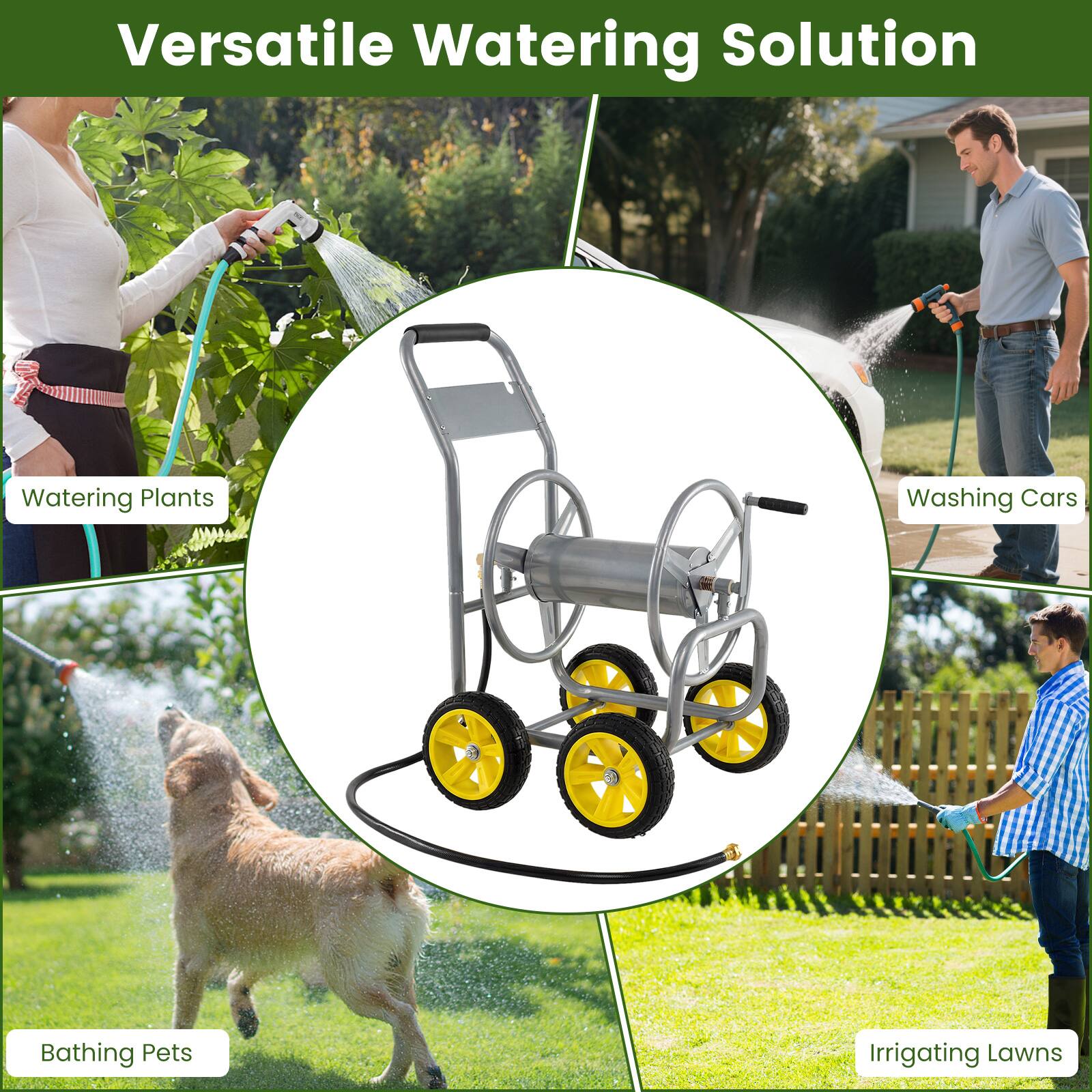 Versatile Watering Solution

- Watering Plants
- Washing Cars
- Bathing Pets
- Irrigating Lawns