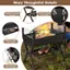 More Thoughtful Details: Ercopan stable x-shaped frame, flame-shaped air vent, bottom rack for foods, and side rack for seasonings.