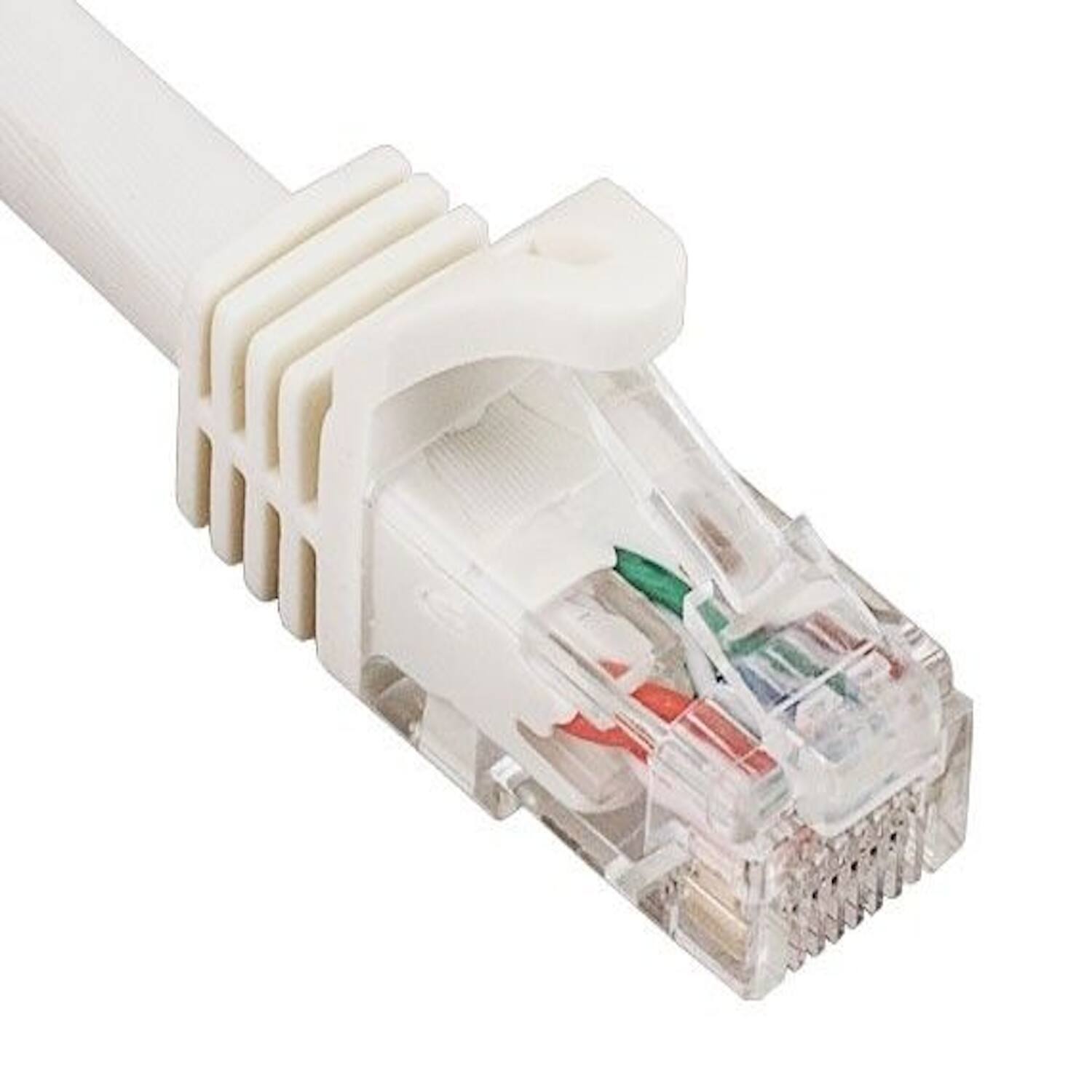 Front. Sanoxy - SANOXY Cables and Adapters; 25ft Cat6a 600 MHz UTP Snagless Ethernet Network Patch Cable, White - White.