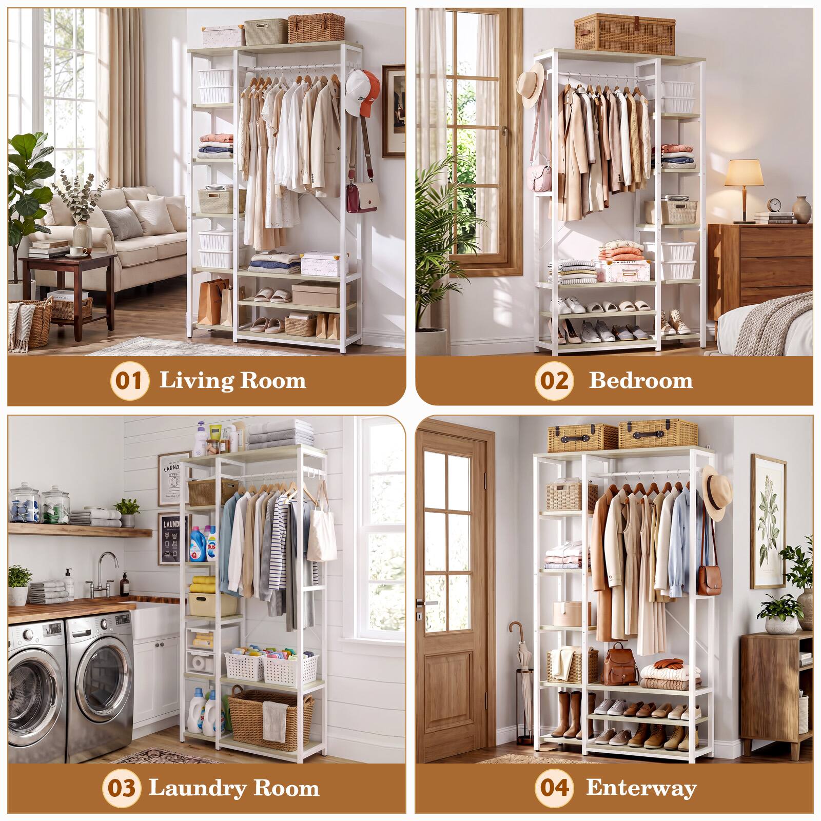 01 Living Room  
02 Bedroom  
03 Laundry Room  
04 Entryway