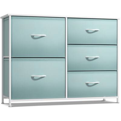 Sorbus Kids Dresser with 5 Drawers, Storage Chest Organizer Unit with Steel Frame, Wood Top & Handle Aqua DRW-5D - Best Buy Sorbus Kids Dresser with 5 Drawers, Storage Chest Organizer Unit with Steel Frame, Wood Top & Handle Aqua DRW-5D - Best Buy