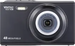 Vivitar - 6x Zoom Camera Black - Front_Zoom