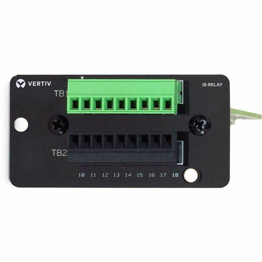 VERTIV TB1 IS-RELAY TB2  
10 11 12 13 14 15 16 17 18