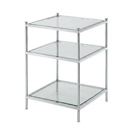 FurniFact - End Table with Modern Design and Durable Construction - Clear