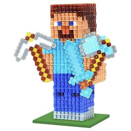 Tara Toys - 3D Pixel Creations Minecraft - 2500 Beads Kit, DIY 3D Character Set