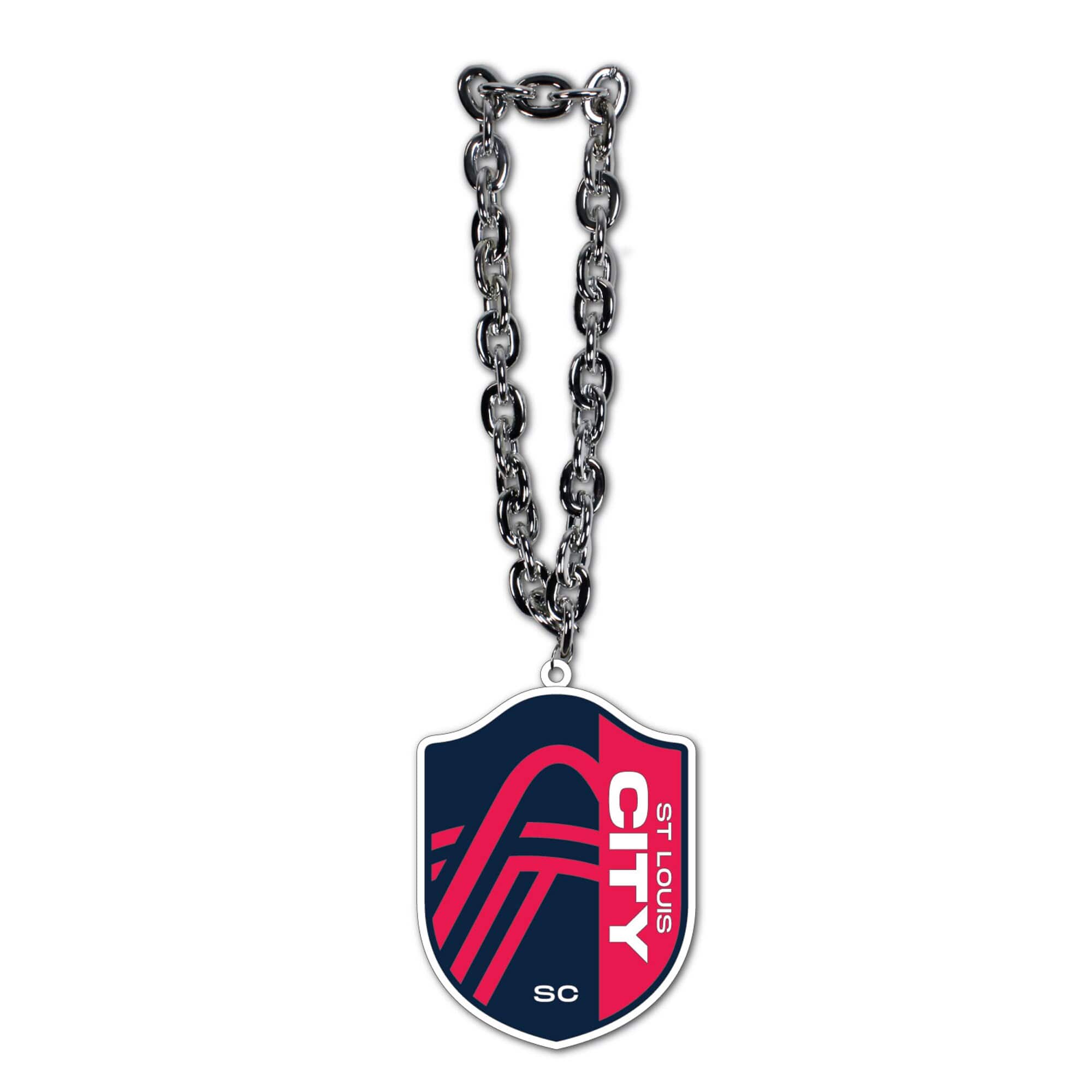 MOJO - St. Louis City SC Team Logo Fan Chain Necklace - Red price history on PriceWatchPro