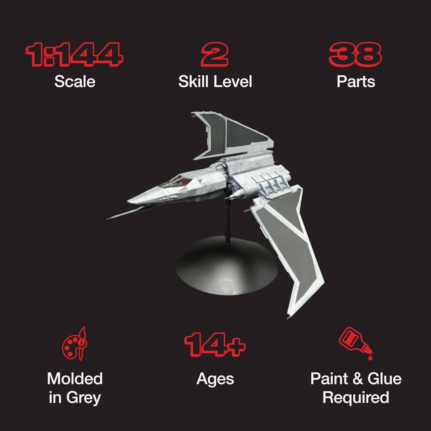 1:144 Scale  
2 Skill Level  
38 Parts  
Molded in Grey  
14+ Ages  
Paint & Glue Required