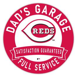 Fan Creations - Cincinnati Reds 16" Dad's Garage Wood Sign - Multicolor