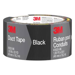 3M - Scotch 1.88 in. W X 20 yd L Black Solid Duct Tape