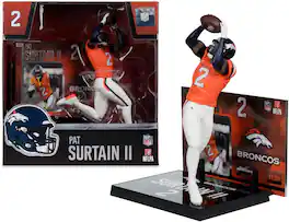 McFarlane Toys - McFarlane SportsPicks - NFL - Patrick Surtain II (Denver Broncos) 7" Posed Figure - COLLECTIBLES - Multicolor