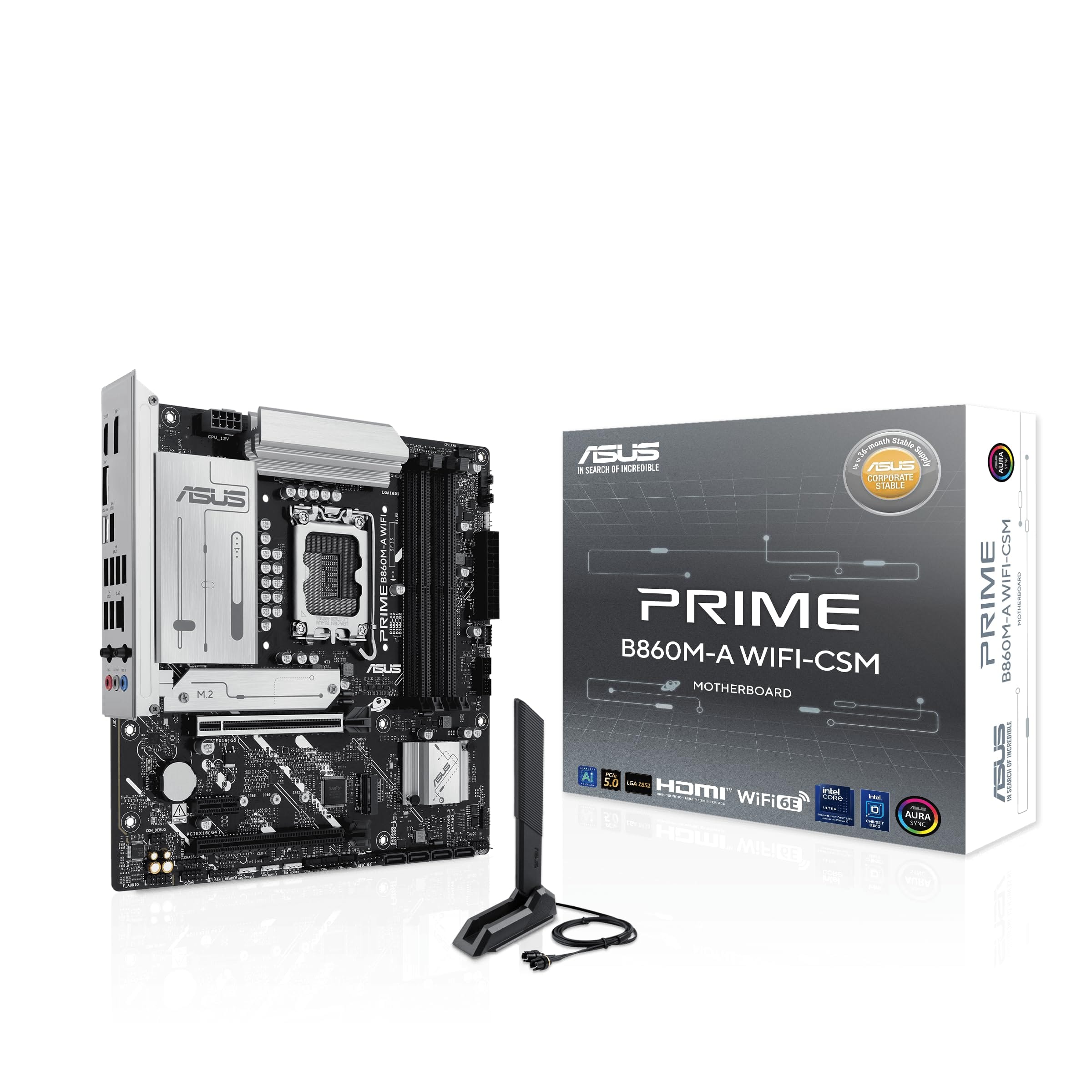 ASUS - PRIME B860M-A WIFI-CSM Desktop Motherboard