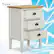 Front. Click Decor - Martin 3-Drawer Storage Cabinet - White.