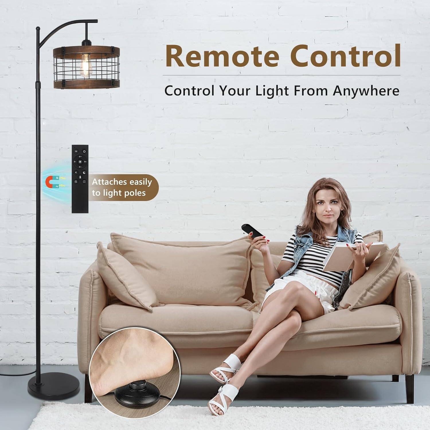 Remote Control  
Control Your Light From Anywhere  

Attaches easily to light poles