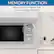 MEMORY FUNCTION
Allows you to program and save a cooking function