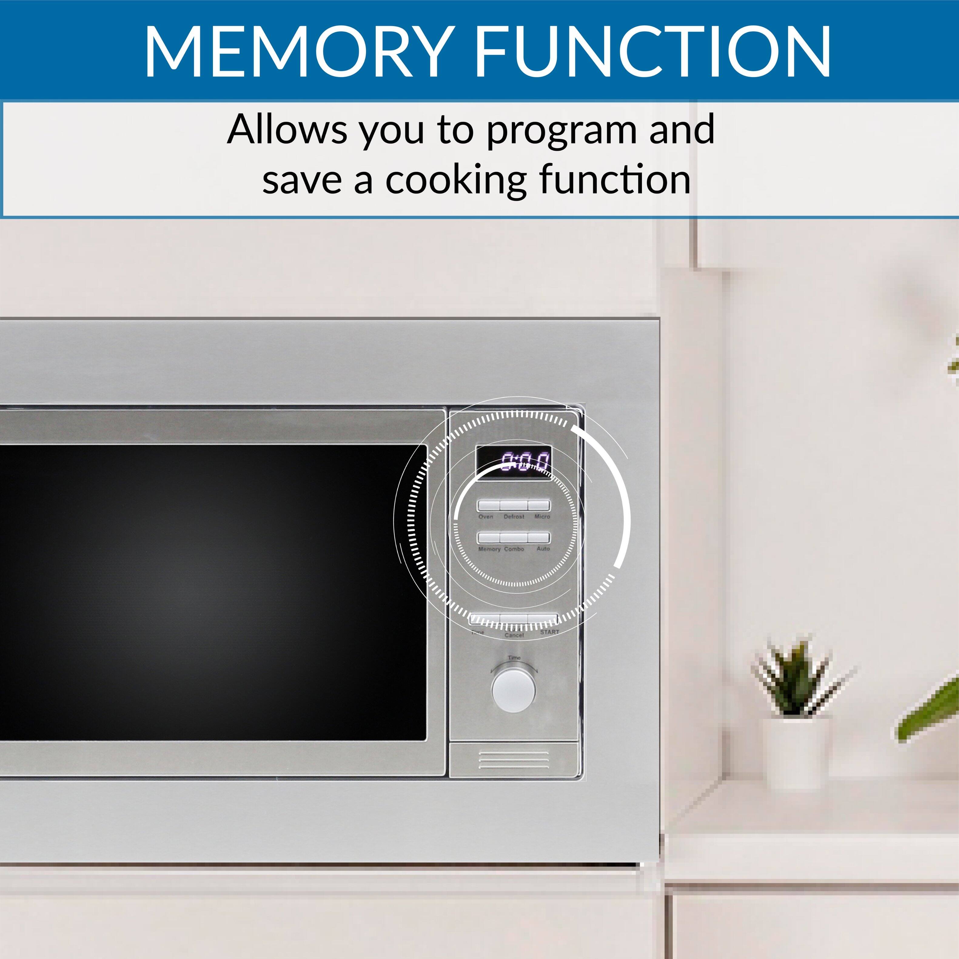 MEMORY FUNCTION  
Allows you to program and save a cooking function