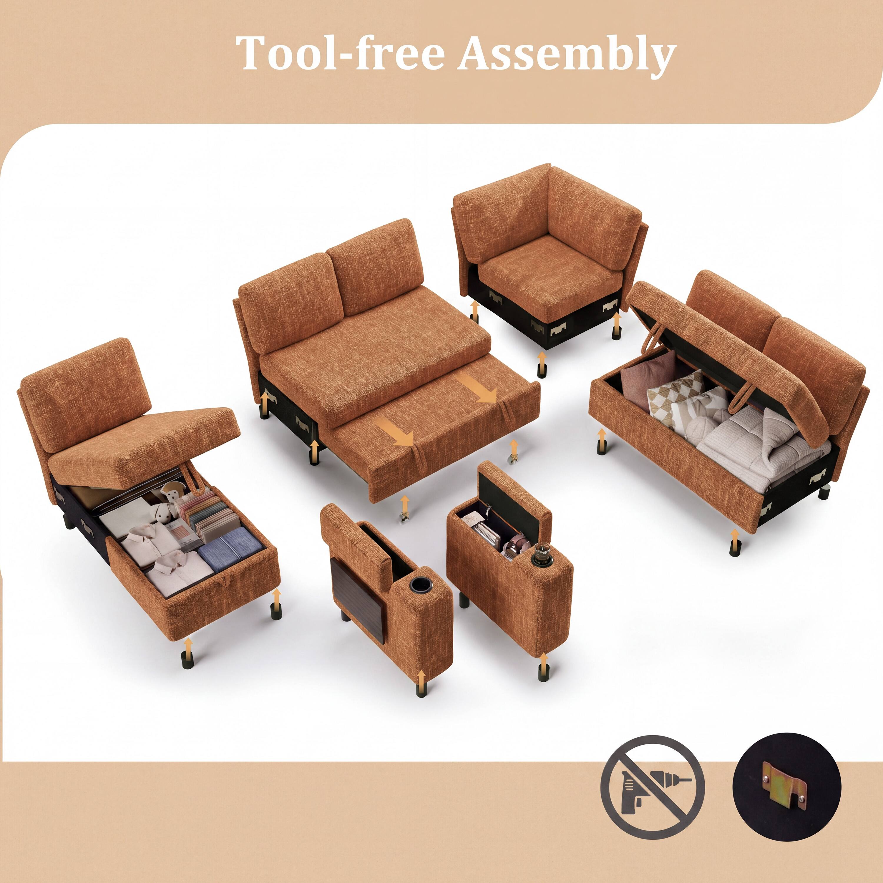 Tool-free Assembly