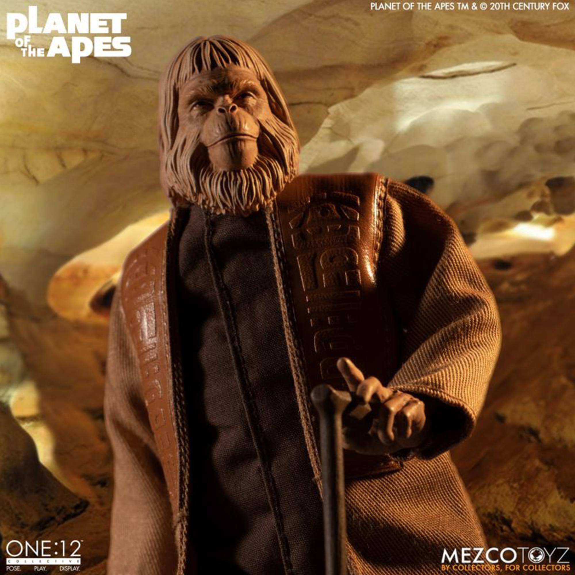 PLANET OF THE APES  
PLANET OF THE APES TM & © 20TH CENTURY FOX  

ONE:12  
POSE. PLAY. DISPLAY.  

MEZCOTOYZ  
BY COLLECTORS, FOR COLLECTORS