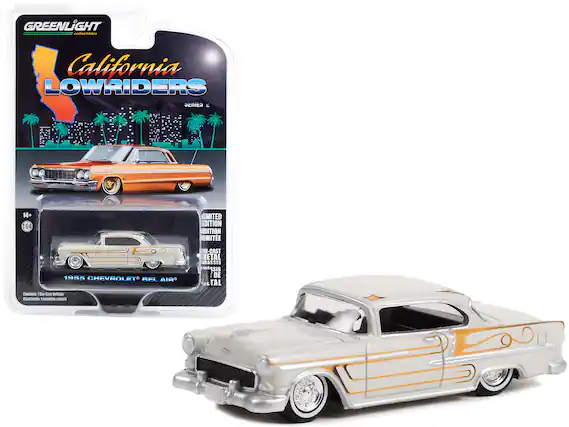 GREENLIGHT collectibles
California LOWRIDERS
SERIES 2
14+
1:64
1955 CHEVROLET BEL AIR
Contains: 1 die-cast Vehicle
Contents: 1 modèle réduit
LIMITED EDITION
CAST METAL
BRASSIS
ASSIS DE
METAL
