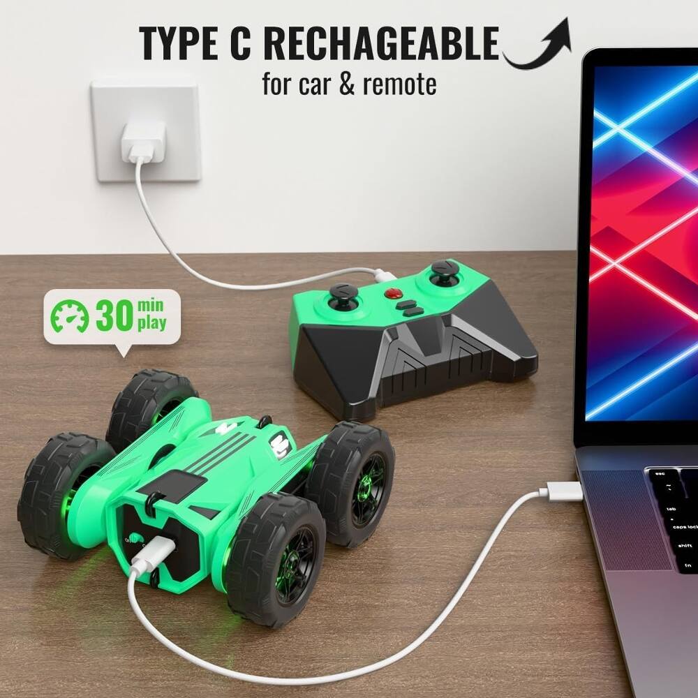 TYPE C RECHARGEABLE for car & remote  
30 min play