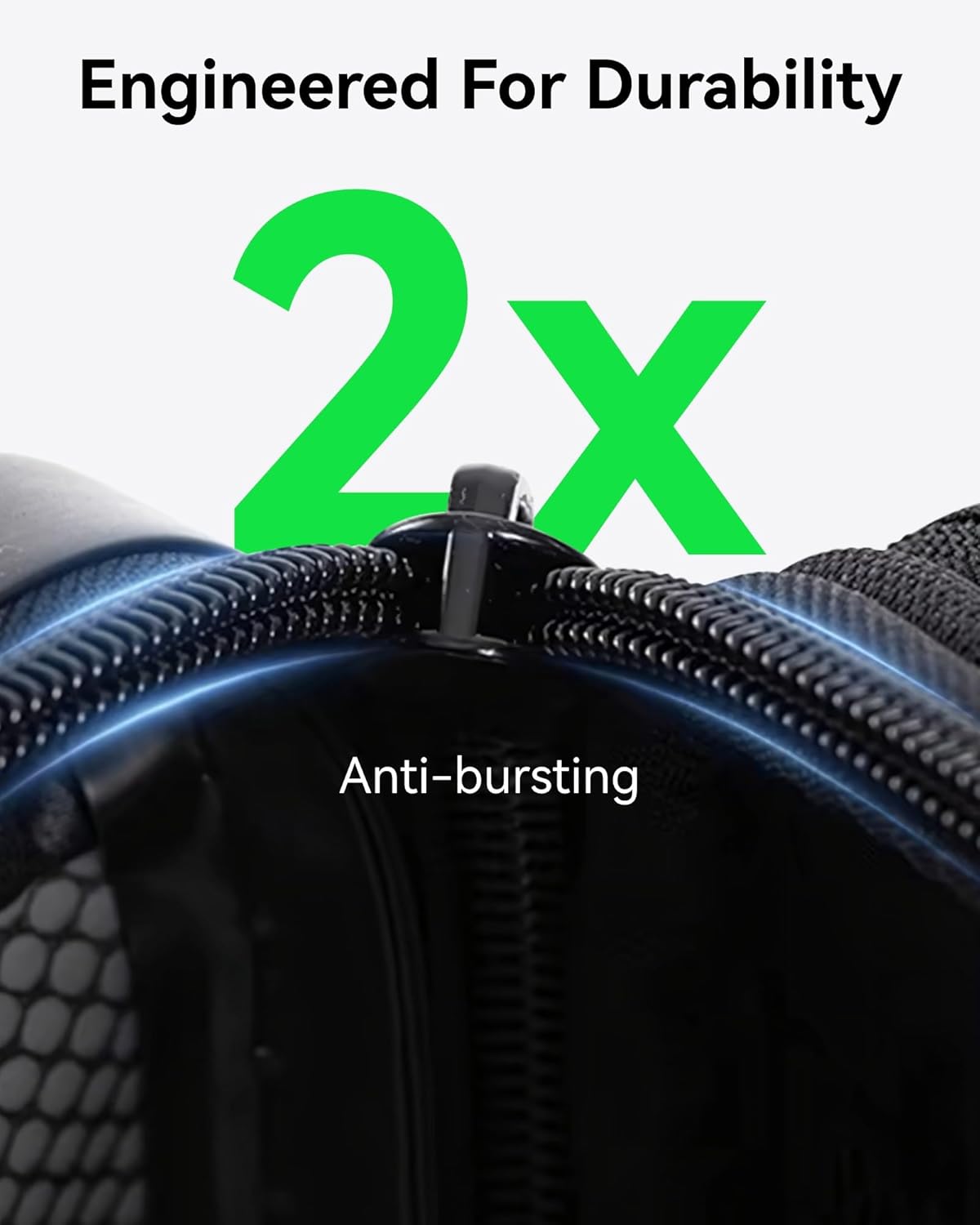 Engineered For Durability  
2x Anti-bursting