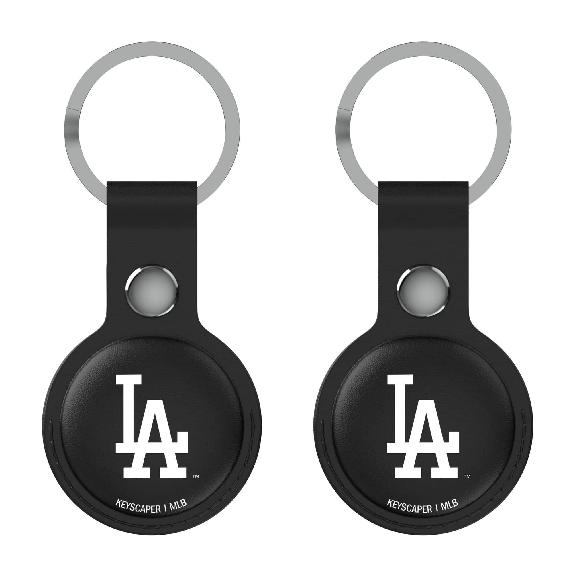 Keyscaper - Los Angeles Dodgers Two-Pack AirTag Holders - No Size - Black