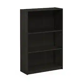 Furinno - JAYA Simple Home 3-Tier Adjustable Shelf Bookcase - Espresso