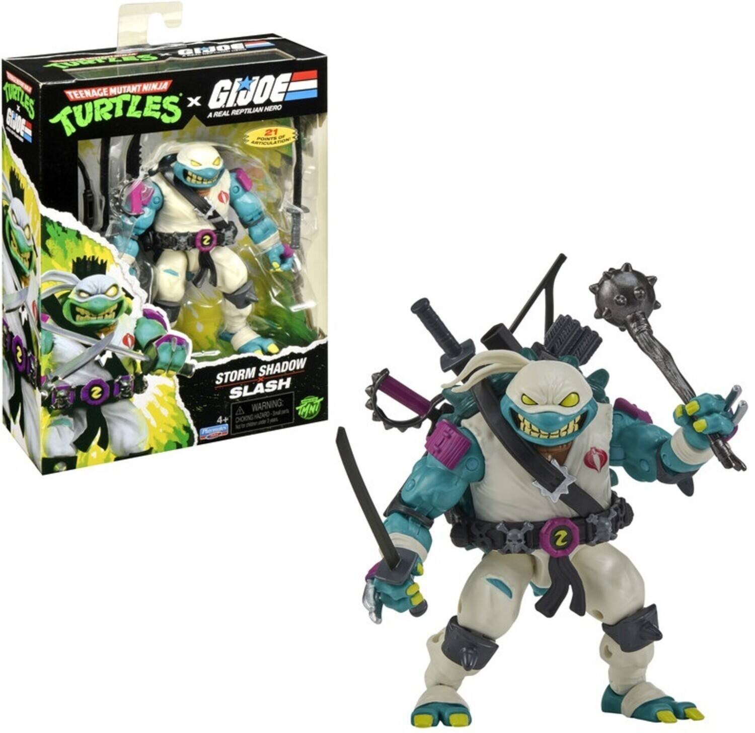 Teenage Mutant Ninja Turtles x G.I. Joe - Stormshadow x Slash Action Figure (TMNT) - COLLECTIBLES