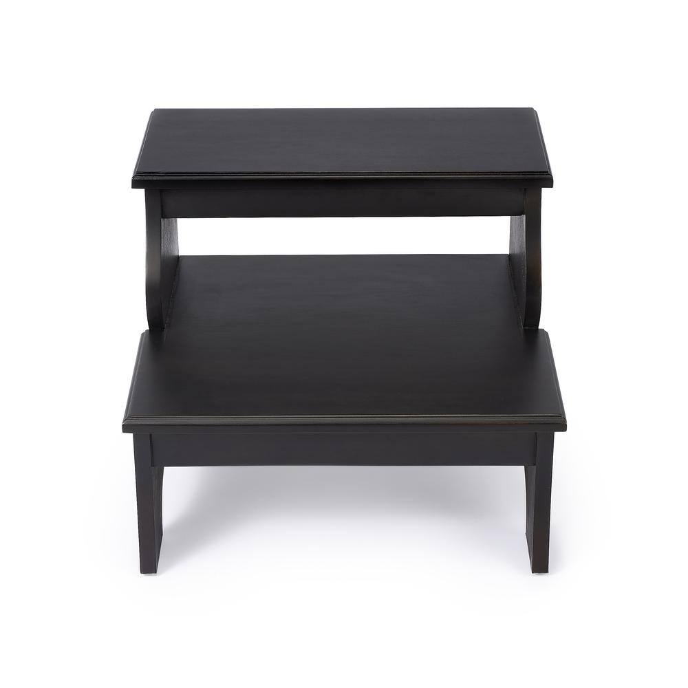 Back. Butler Specialty - Melrose Brushed Sable Step Stool - Dark Brown.