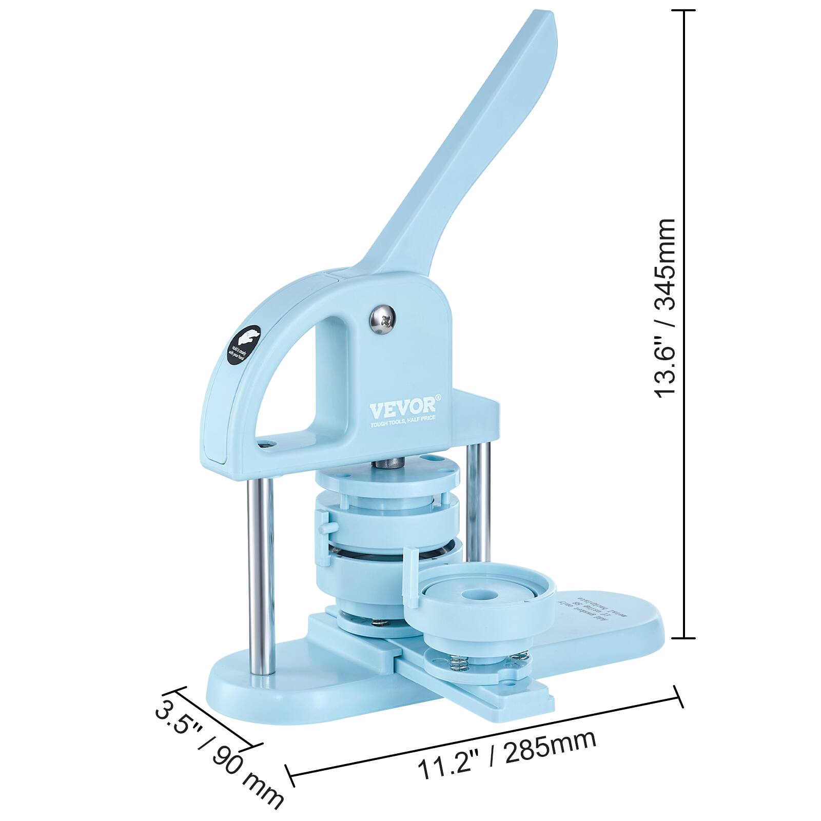 - AU 5 VEVOR PCE 1212
- MAL 345mm / 13.6"
- 3.5" I 90 mm
- 11.2" I 285mm