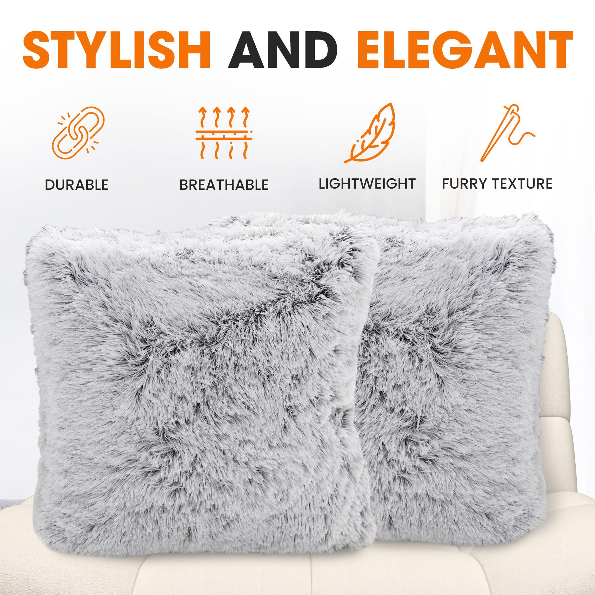 STYLISH AND ELEGANT  
DURABLE  
BREATHABLE  
LIGHTWEIGHT  
FURRY TEXTURE