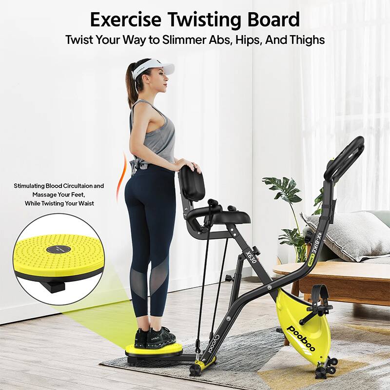 Exercise Twisting Board  
Twist Your Way to Slimmer Abs, Hips, And Thighs  

Stimulating Blood Circulation and Massage Your Feet, While Twisting Your Waist  

X630 *X-BIKE MONT Cycool pooboo