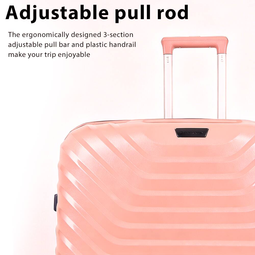 Adjustable pull rod

The ergonomically designed 3-section adjustable pull bar and plastic handrail make your trip enjoyable