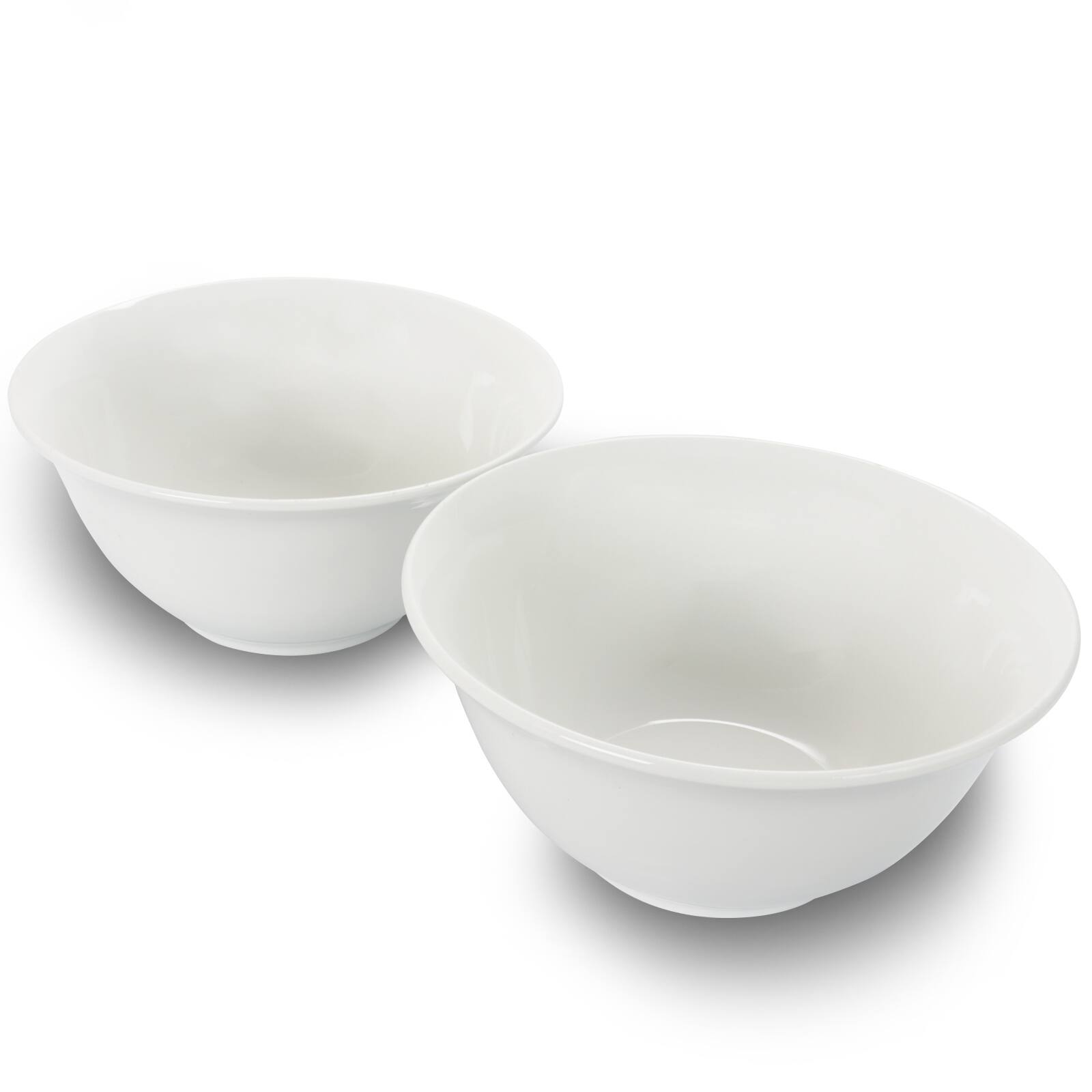 Alt View 5. Gibson - Gibson Home 2 Piece 7.5 Inch Ceramic All-Purpose Round Bowl Set in White - White.