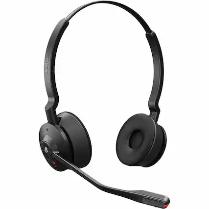 Front. Jabra - Jabra Engage 55 SE Headset - Microsoft Teams Certification - Stereo - USB Type C - Wired/Wireless - DECT - 490 ft - 40 - Black.